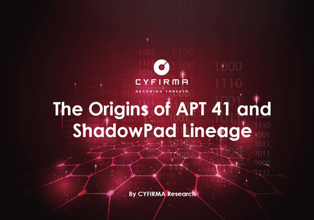 The Origins of APT 41 and ShadowPad Lineage