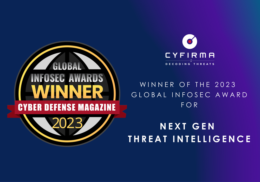 CYFIRMA Named Winner of the Coveted Global InfoSec Awards during RSA Conference 2023