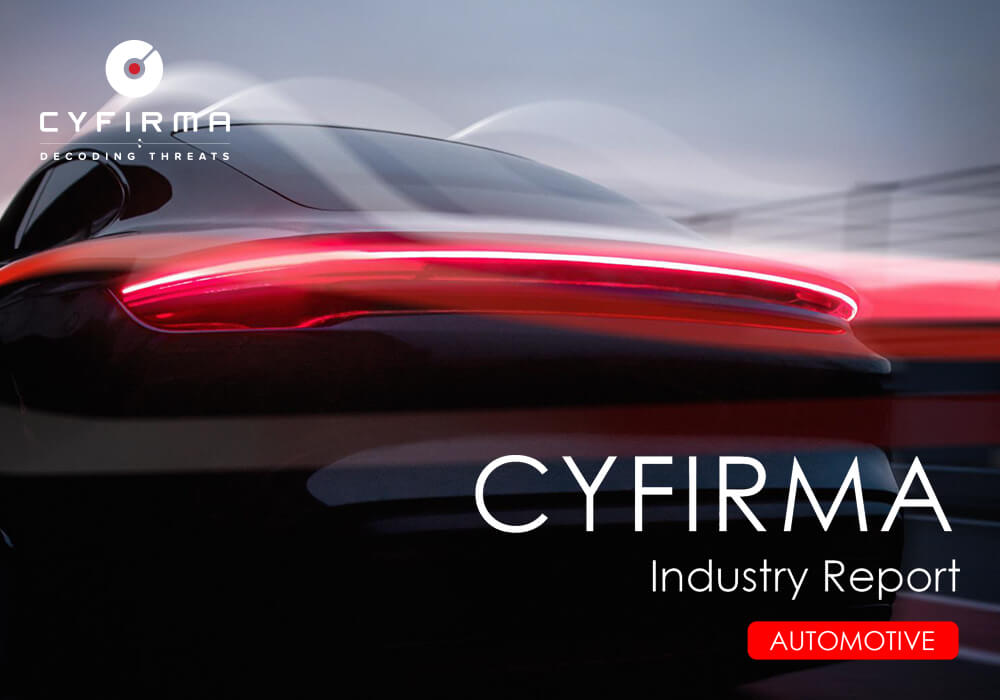 CYFIRMA Industry Report : AUTOMOTIVE