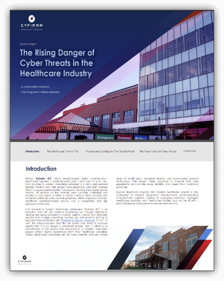 The rising danger of cyber threats in the healthcare industry